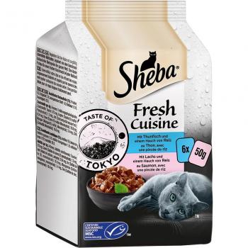 Pâtée pour chat Sheba Fresh Cuisine Saveur de Tokyo 6 x 50 g