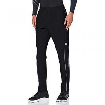 Pantalon de sport tissé Under Armour pour homme, Noir (Black/Metallic Silver -002), S