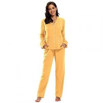 Pigiama Donna Elegante Modal con Bottoni