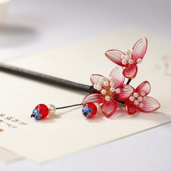 Ornement de cheveux fait main DL