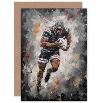 World Cup Hero Art Greeting – Rugby Fan Keepsake