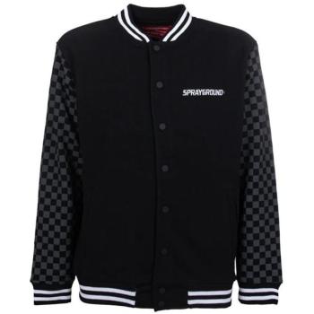 SprayGround Bomber con Motivo a Quadro Varsity