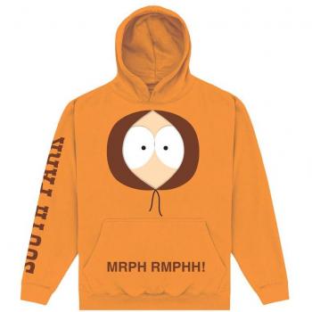 Felpa Uomo arancione Kenny (South Park) a cappuccio, S‑XXL