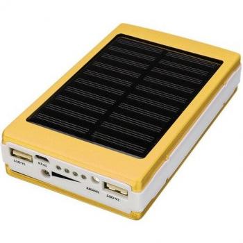 3000mAh Solar Battery Pack with LED for Camping
