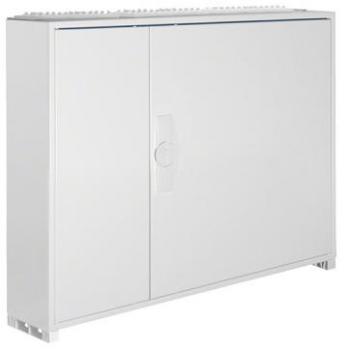 Hager FWB43S. Typ: Freistehendes Gestell, Produktfarbe: Weiß, Internationale Schutzart (IP-Code): IP44. Breite: 650 mm, Tiefe: 161 mm, Höhe: 800 mm (FWB43S)