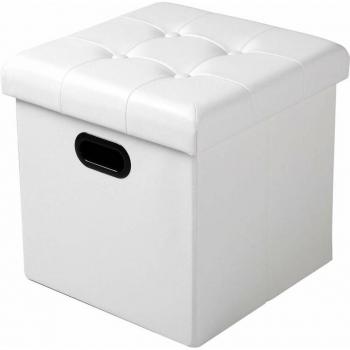Sgabello Pieghevole con Cassaforte e Copertura Removibile – Woltu