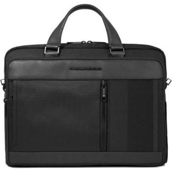 Trousse professionnelle Piquadro Steve noir, 39 cm, sécurité RFID