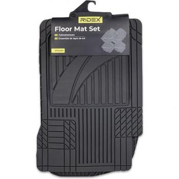 Set tappetini abitacolo universali in PVC RIDEX 215A1419, 4 pezzi, nero
