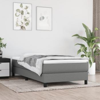90x200 cm Dark Grey Bed Frame without Mattress
