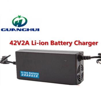 Cargador de litio 42V 2A para bicicletas eléctricas