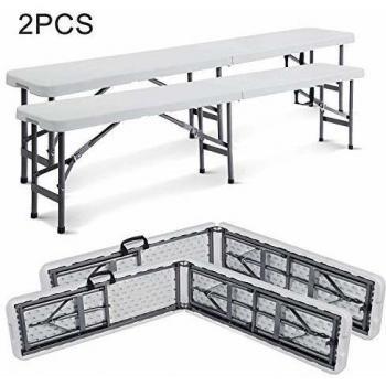 Banc en Plastique Pliable Pack de 2