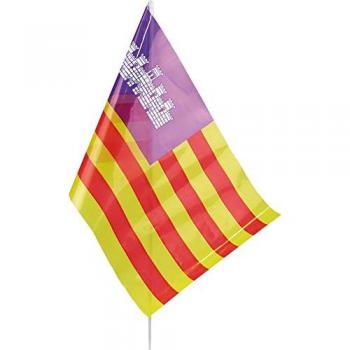 Verbetena Balearic National Flag Handheld Sticks, Size: 20 x 30 cm, Qty: 25 Pieces