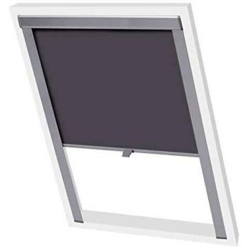 VidaXL Grey Blackout Roller Shade SK06