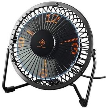 Deltaco-g Gaming USB Tischventilator mit Uhr, schwarz