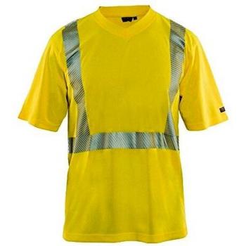 T-shirt Blaklader gialla 6XL antiodore alta visibilità