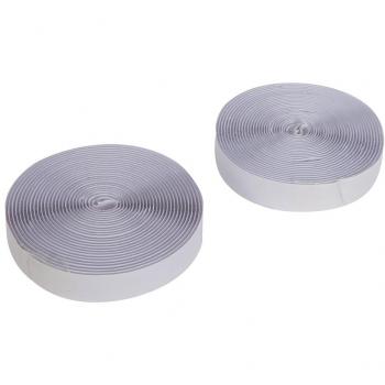 Fixman 366690 Self-Adhesive Hook & Loop Tape 20mm x 5m White 2-Pack