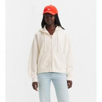 Levi's Felpa Everyday con Zip Colore Bianco Taglia XL