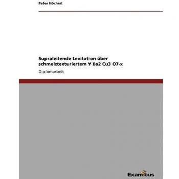 Supraleitende Levitation über schmelztexturiertem Y Ba2 Cu3 O7-x