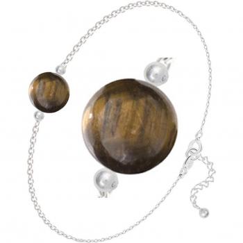 Bracelet « Oeil de Tigre Argenté »