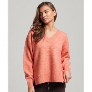 Superdry Jersey V-Neck Coral XL – Edición Outlet
