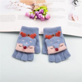 Warme Fuchs Kinderhandschuhe im Cartoon-Stil
