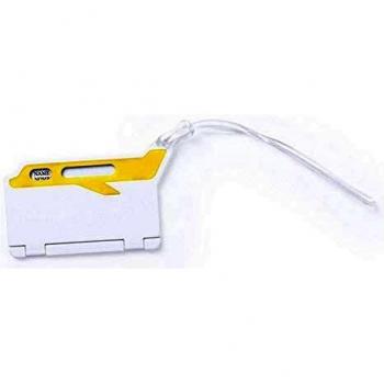 BigBuy Reise-Gepäcklabel – 145264 Flugzeugflossen, unisex, gelb, Einheitsgröße