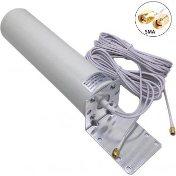 Signal Booster 4G LTE double mâle – Fixation murale extérieure
