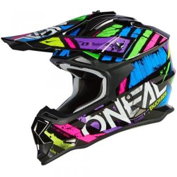 Casque de Cross O'Neal 2SRS GLITCH V.23 Multicolore