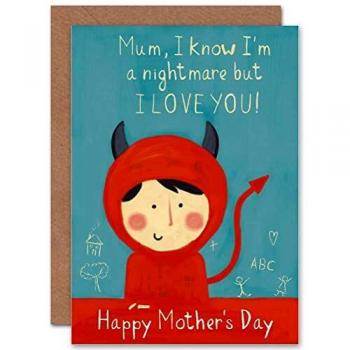 Little Devil Heartfelt Card with Envelope
