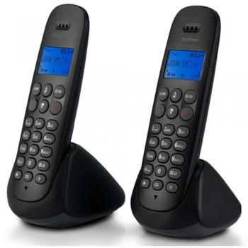 Téléphone Sans Fil Profoon 320 Noir – 2 Combinés Intelligents