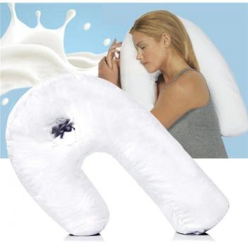 Neck and Back U Shaped Cotton Sleep Pillow