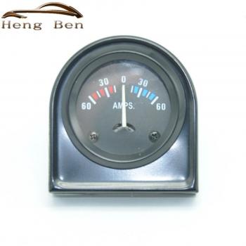 52mm Black Analog Ammeter Gauge with White LED Light