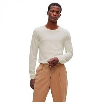 BOSS Herren Wollpullover Leno-P creme XL