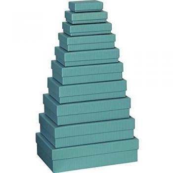 STEWO Geschenkbox One Colour 2553644949 Türkis, 10er Pack