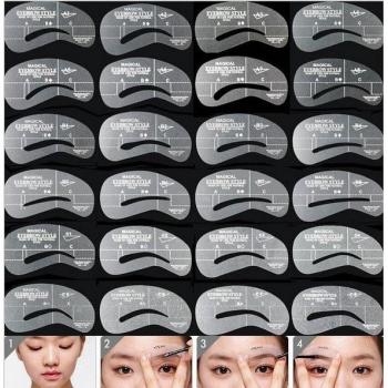 Cejas Perfectas: Set de Plantillas 24 Reutilizables