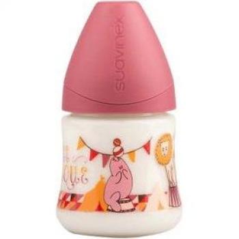 Suavinex M1S Biberon 150ml Anatomico Circo Rosa