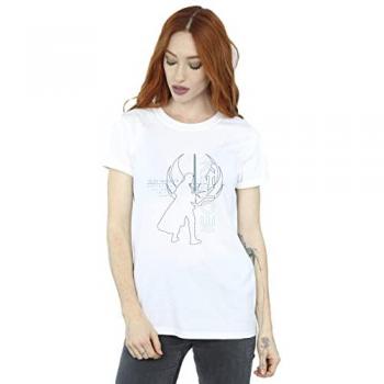 Star Wars Obi-Wan Kenobi Balance Boyfriend T-Shirt (White)