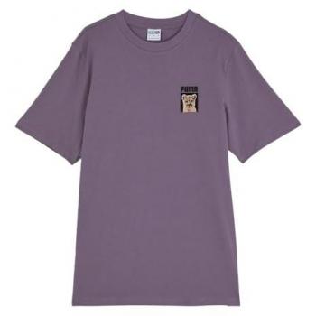 Blusa Puma Masculina Morada León Estampado Algodón XS