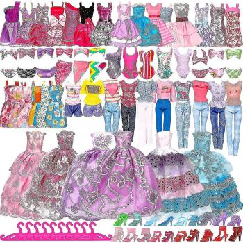 Accesorios de moda para muñecas Barbie: 50 piezas