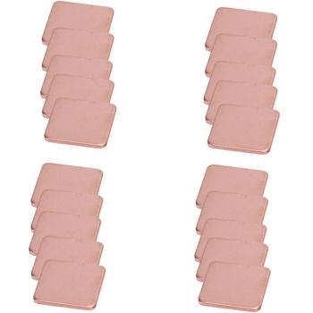 20 pcs 15mmx15mm Copper Shim Thermal Pads for IC Chipset