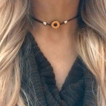 Collar pulsera de moda para mujer, material mixto de cuero PU y cuerda, Doreen Box Bohemia