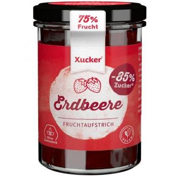 Xucker Fruchtaufstrich Trio Erdbeer mit Xylit