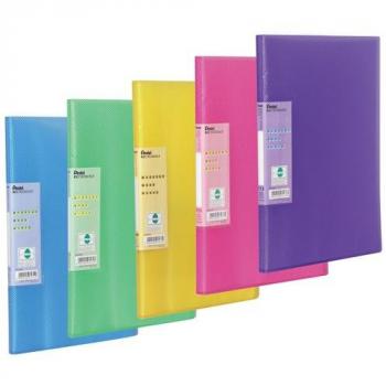Pentel Recycology Vivid A4 Display Book 30 Pockets Assorted PK5