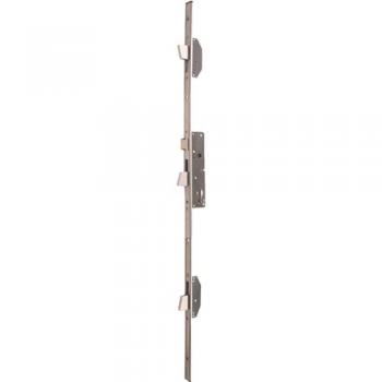 Cerradura Embutida ISEO Electa de 3 Puntos Inoxidable con Pestillo Reversible y Placa Frontal en U