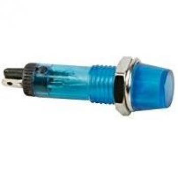 Seder 141845 LED Signal Light, rond, 8 mm, 220 V, Bleu