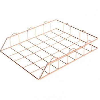 Folding Iron File Tray Organizer