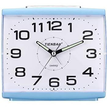 Réveil Ayybboo Matin Quartz Analogique Alarme Enfant Bleu