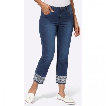 Coton Helline Jean 7/8 – Bleu Délavé, dimension 54