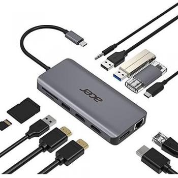 Acer HP.DSCAB.009 Station d'accueil USB 3.2 Gen 1 Type-C Argent