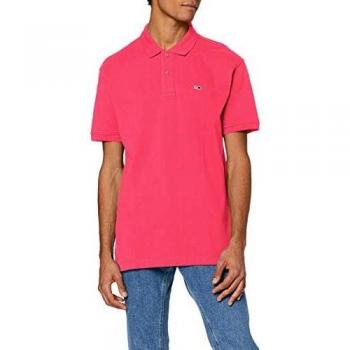 Polo Tommy Jeans TJM, Rosa (Bright Cerise Pink), Talla S